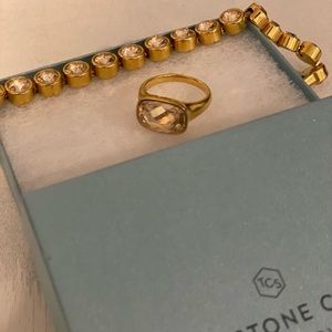 COPY - 💍💛Gold plated Touchstone Crystal Ring Only!